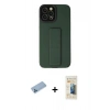 MARSİLYAN™- iPhone 12 Pro Max Kılıf Çekirdek Yansıma - Siyah 6D Mat Seramik Hayalet Nano Ekran Koruyucu + Shine Kamera Lens Koruma Cam - MI