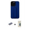 MARSİLYAN™- iPhone 12 Pro Max Kılıf Çekirdek Yansıma - Siyah 6D Mat Seramik Hayalet Nano Ekran Koruyucu + Renkli Kamera Lens Koruma Cam - MI