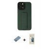 MARSİLYAN™- iPhone 12 Pro Max Kılıf Çekirdek Yansıma - Siyah 6D Mat Seramik Hayalet Nano Ekran Koruyucu + Gökkuşağı Shine Kamera Lens Koruma Cam