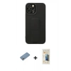 MARSİLYAN™- iPhone 12 Pro Max Kılıf Çekirdek Yansıma - Siyah 6D Mat Seramik Hayalet Nano Ekran Koruyucu + Shine Kamera Lens Koruma Cam - GS