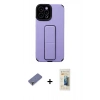 MARSİLYAN™- iPhone 12 Pro Max Kılıf Çekirdek Yansıma - Siyah 6D Mat Seramik Hayalet Nano Ekran Koruyucu + Metal Kamera Lens Koruma Cam - GD
