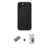 MARSİLYAN™- iPhone 12 Pro Max Kılıf Çekirdek Yansıma - Siyah 6D Mat Seramik Hayalet Nano Ekran Koruyucu + Metal Kamera Lens Koruma Cam - GD