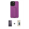 MARSİLYAN™- iPhone 12 Pro Max Kılıf Çekirdek Yansıma - Siyah 6D Mat Seramik Hayalet Nano Ekran Koruyucu + Neon Fosforlu Kamera Lens - BZ