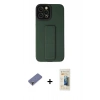 MARSİLYAN™- iPhone 12 Pro Max Kılıf Çekirdek Yansıma - Siyah 6D Mat Seramik Hayalet Nano Ekran Koruyucu + Metal Kamera Lens Koruma Cam - GD