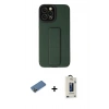 MARSİLYAN™- iPhone 12 Pro Max Kılıf Çekirdek Yansıma - Siyah Bilvis Hayalet Cam Ekran Koruyucu + Shine Kamera Lens Koruma Cam - GD