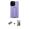 MARSİLYAN™- iPhone 12 Pro Max Kılıf Çekirdek Yansıma - Siyah Bilvis Hayalet Cam Ekran Koruyucu + Shine Kamera Lens Koruma Cam - GD