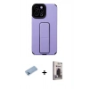 MARSİLYAN™- iPhone 12 Pro Max Kılıf Çekirdek Yansıma - Siyah Bilvis Hayalet Cam Ekran Koruyucu + Shine Kamera Lens Koruma Cam - MI