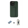 MARSİLYAN™- iPhone 12 Pro Max Kılıf Çekirdek Yansıma - Siyah Bilvis Hayalet Cam Ekran Koruyucu + Shine Kamera Lens Koruma Cam - GS