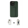 MARSİLYAN™- iPhone 12 Pro Max Kılıf Çekirdek Yansıma - Siyah Bilvis Hayalet Cam Ekran Koruyucu + Shine Kamera Lens - GD