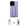 MARSİLYAN™- iPhone 12 Pro Max Kılıf Çekirdek Yansıma - Siyah Bilvis Hayalet Cam Ekran Koruyucu + Shine Kamera Lens - LT
