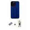 MARSİLYAN™- iPhone 12 Pro Max Kılıf Çekirdek Yansıma - Siyah Bilvis Hayalet Cam Ekran Koruyucu + Shine Kamera Lens Koruma Cam - GS
