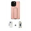 MARSİLYAN™- iPhone 12 Pro Max Kılıf Çekirdek Yansıma - Siyah Bilvis Hayalet Cam Ekran Koruyucu + Shine Kamera Lens - LT
