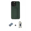 MARSİLYAN™- iPhone 12 Pro Max Kılıf Çekirdek Yansıma - Siyah Bilvis Hayalet Cam Ekran Koruyucu + Shine Kamera Lens Koruma Cam - SH