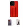 MARSİLYAN™- iPhone 12 Pro Max Kılıf Çekirdek Yansıma - Siyah Bilvis Hayalet Cam Ekran Koruyucu + Neon Fosforlu Kamera Lens - TU