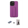 MARSİLYAN™- iPhone 12 Pro Max Kılıf Çekirdek Yansıma - Siyah Bilvis Hayalet Cam Ekran Koruyucu + Renkli Kamera Lens Koruma Cam - YL