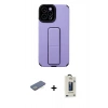 MARSİLYAN™- iPhone 12 Pro Max Kılıf Çekirdek Yansıma - Siyah Bilvis Hayalet Cam Ekran Koruyucu + Renkli Kamera Lens Koruma Cam - YL