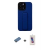 MARSİLYAN™- iPhone 12 Pro Max Kılıf Çekirdek Yansıma - Siyah Joko 5D Cam + Shine Kamera Lens Koruma Cam - GD