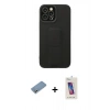 MARSİLYAN™- iPhone 12 Pro Max Kılıf Çekirdek Yansıma - Siyah Joko 5D Cam + Shine Kamera Lens Koruma Cam - GS