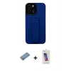 MARSİLYAN™- iPhone 12 Pro Max Kılıf Çekirdek Yansıma - Siyah Joko 5D Cam + Shine Kamera Lens Koruma Cam - GS