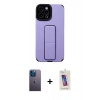 MARSİLYAN™- iPhone 12 Pro Max Kılıf Çekirdek Yansıma - Siyah Joko 5D Cam + Neon Fosforlu Kamera Lens - MI