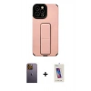 MARSİLYAN™- iPhone 12 Pro Max Kılıf Çekirdek Yansıma - Siyah Joko 5D Cam + Neon Fosforlu Kamera Lens - SI