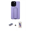 MARSİLYAN™- iPhone 12 Pro Max Kılıf Çekirdek Yansıma - Siyah Joko 5D Cam + Renkli Kamera Lens Koruma Cam - TU