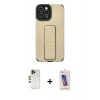 MARSİLYAN™- iPhone 12 Pro Max Kılıf Çekirdek Yansıma - Siyah Joko 5D Cam + Shine Kamera Lens - GD