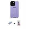 MARSİLYAN™- iPhone 12 Pro Max Kılıf Çekirdek Yansıma - Siyah Joko 5D Cam + Shine Kamera Lens Koruma Cam - MI
