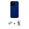 MARSİLYAN™- iPhone 12 Pro Max Kılıf Çekirdek Yansıma - Siyah Joko 5D Cam + Shine Kamera Lens Koruma Cam - MI