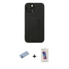 MARSİLYAN™- iPhone 12 Pro Max Kılıf Çekirdek Yansıma - Siyah Joko 5D Cam + Shine Kamera Lens Koruma Cam - MI