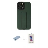 MARSİLYAN™- iPhone 12 Pro Max Kılıf Çekirdek Yansıma - Siyah Joko 5D Cam + Shine Kamera Lens Koruma Cam - MI