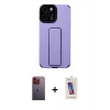 MARSİLYAN™- iPhone 12 Pro Max Kılıf Çekirdek Yansıma - Siyah Joko 5D Cam + Neon Fosforlu Kamera Lens - TU