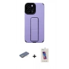 MARSİLYAN™- iPhone 12 Pro Max Kılıf Çekirdek Yansıma - Siyah Joko 5D Cam + Renkli Kamera Lens Koruma Cam - YL