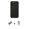 MARSİLYAN™- iPhone 12 Pro Max Kılıf Çekirdek Yansıma - Siyah Joko Magic 5D Cam + Metal Kamera Lens Koruma Cam - GD