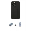 MARSİLYAN™- iPhone 12 Pro Max Kılıf Çekirdek Yansıma - Siyah Joko Magic 5D Cam + Kırmızı Metal Kamera Lens Koruma Cam