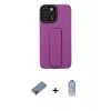 MARSİLYAN™- iPhone 12 Pro Max Kılıf Çekirdek Yansıma - Siyah Joko Magic 5D Cam + Kırmızı Metal Kamera Lens Koruma Cam