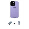 MARSİLYAN™- iPhone 12 Pro Max Kılıf Çekirdek Yansıma - Siyah Joko Magic 5D Cam + Kırmızı Metal Kamera Lens Koruma Cam