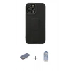 MARSİLYAN™- iPhone 12 Pro Max Kılıf Çekirdek Yansıma - Siyah Joko Magic 5D Cam + Renkli Kamera Lens Koruma Cam - SI