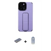 MARSİLYAN™- iPhone 12 Pro Max Kılıf Çekirdek Yansıma - Siyah Joko Magic 5D Cam + Renkli Kamera Lens Koruma Cam - SI