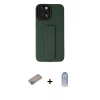 MARSİLYAN™- iPhone 12 Pro Max Kılıf Çekirdek Yansıma - Siyah Joko Magic 5D Cam + Shine Kamera Lens Koruma Cam - SABE