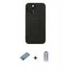 MARSİLYAN™- iPhone 12 Pro Max Kılıf Çekirdek Yansıma - Siyah Joko Magic 5D Cam + Shine Kamera Lens Koruma Cam - GI