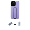 MARSİLYAN™- iPhone 12 Pro Max Kılıf Çekirdek Yansıma - Siyah Joko Magic 5D Cam + Siyah Shine Kamera Lens Koruma Cam