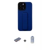 MARSİLYAN™- iPhone 12 Pro Max Kılıf Çekirdek Yansıma - Siyah Joko Magic 5D Cam + Turuncu Renkli Kamera Lens Koruma Cam