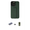 MARSİLYAN™- iPhone 12 Pro Max Kılıf Çekirdek Yansıma - Siyah Joko Magic 5D Hayalet Cam + Renkli Kamera Lens Koruma Cam - MI