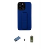 MARSİLYAN™- iPhone 12 Pro Max Kılıf Çekirdek Yansıma - Siyah Joko Magic 5D Hayalet Cam + Shine Kamera Lens Koruma Cam - GD