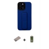 MARSİLYAN™- iPhone 12 Pro Max Kılıf Çekirdek Yansıma - Siyah Joko Magic 5D Hayalet Cam + Shine Kamera Lens Koruma Cam - SABE