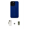 MARSİLYAN™- iPhone 12 Pro Max Kılıf Çekirdek Yansıma - Siyah Joko Magic 5D Hayalet Cam + Shine Kamera Lens - GD