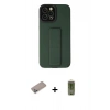 MARSİLYAN™- iPhone 12 Pro Max Kılıf Çekirdek Yansıma - Siyah Joko Magic 5D Hayalet Cam + Shine Kamera Lens Koruma Cam - SABE