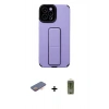 MARSİLYAN™- iPhone 12 Pro Max Kılıf Çekirdek Yansıma - Siyah Joko Magic 5D Hayalet Cam + Renkli Kamera Lens Koruma Cam - TU