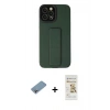 MARSİLYAN™- iPhone 12 Pro Max Kılıf Çekirdek Yansıma - Siyah Mat Seramik Nano Ekran Koruyucu + Shine Kamera Lens Koruma Cam - GI